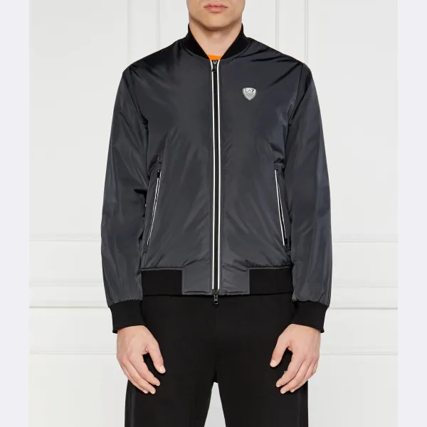 Бомбер стандартного кроя Ea7, синий
Бомбер стандартного кроя Ea7, синий