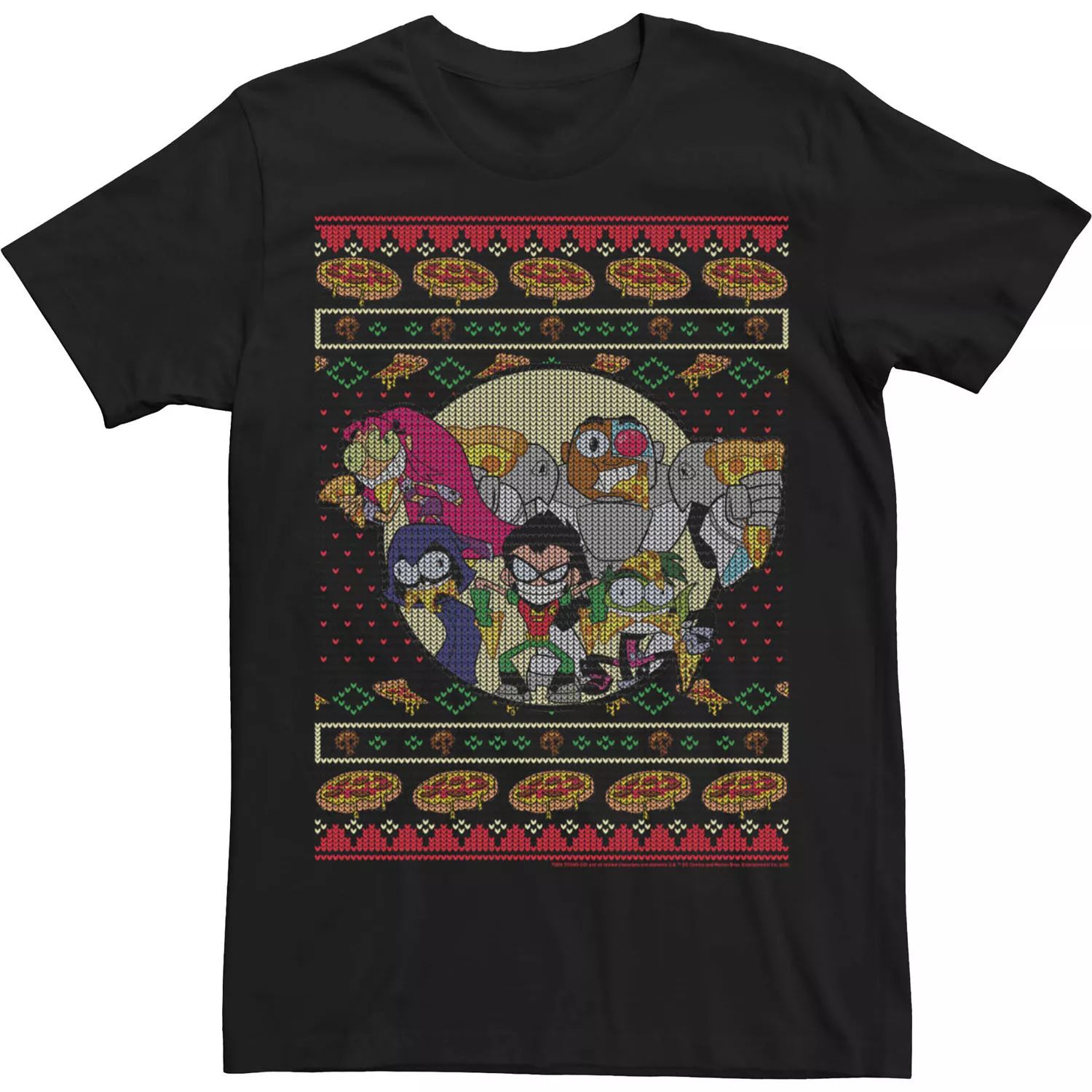 Мужские комиксы DC «Юные титаны, вперёд!» Футболка в стиле Ugly Sweater Pizza Friends Licensed Character, черный
Мужские комиксы DC «Юные титаны, вперёд!» Футболка в стиле Ugly Sweater Pizza Friends Licensed Character, черный