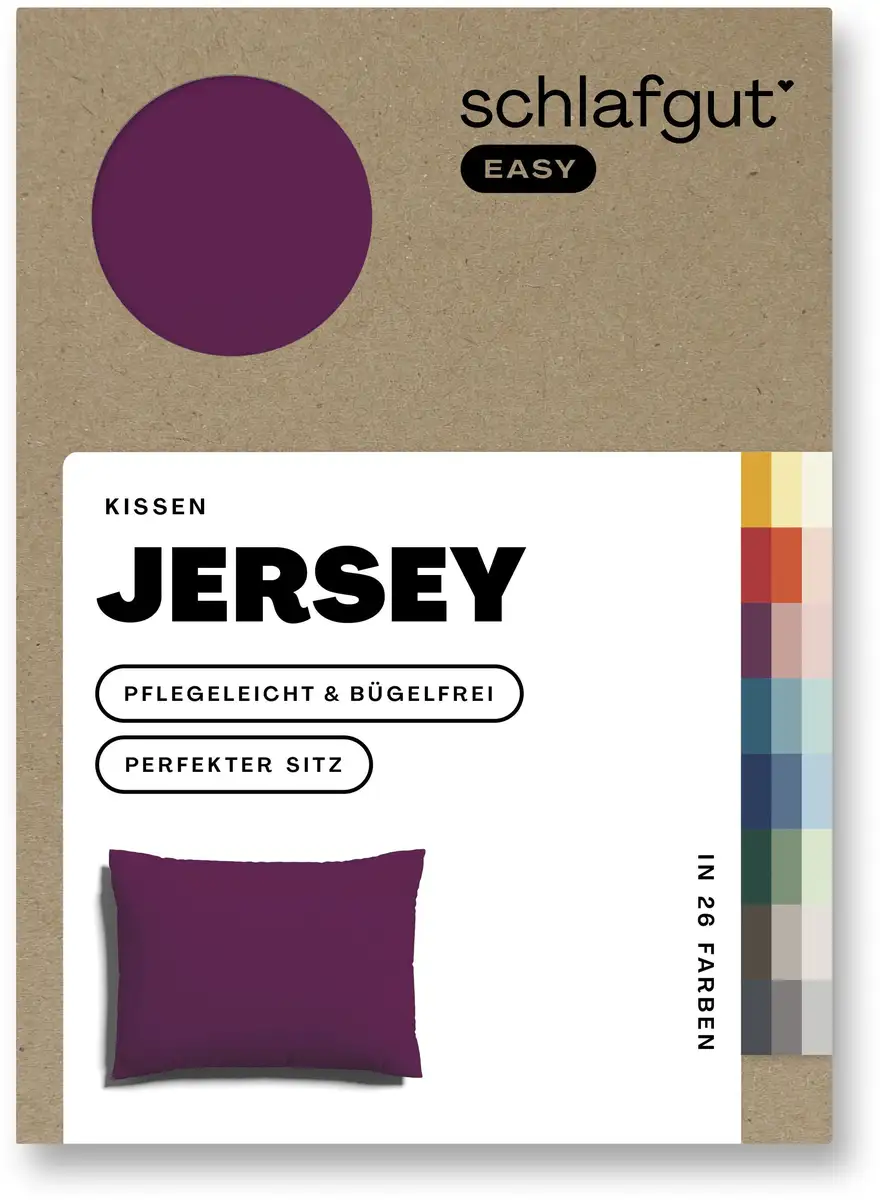 Наволочка Schlafgut "EASY Jersey", (1 шт.), наволочка на молнии, мягкая и впитывающая, наволочка 80х80 см, фиолетовый
Наволочка Schlafgut "EASY Jersey", (1 шт.), наволочка на молнии, мягкая и впитывающая, наволочка 80х80 см, фиолетовый