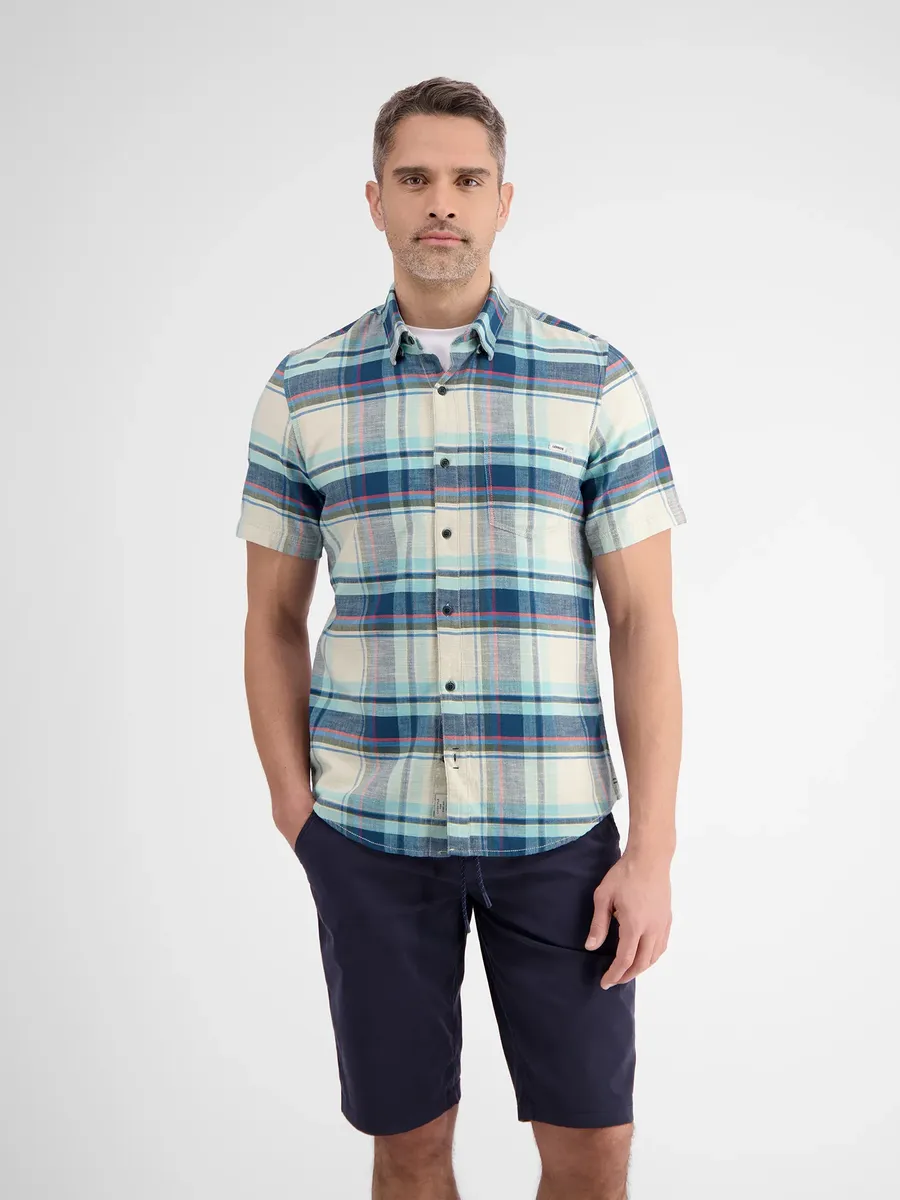 Рубашка с короткими рукавами LERROS "Рубашка с короткими рукавами LERROS с клетчатым узором", мятный
Рубашка с короткими рукавами LERROS "Рубашка с короткими рукавами LERROS с клетчатым узором", мятный