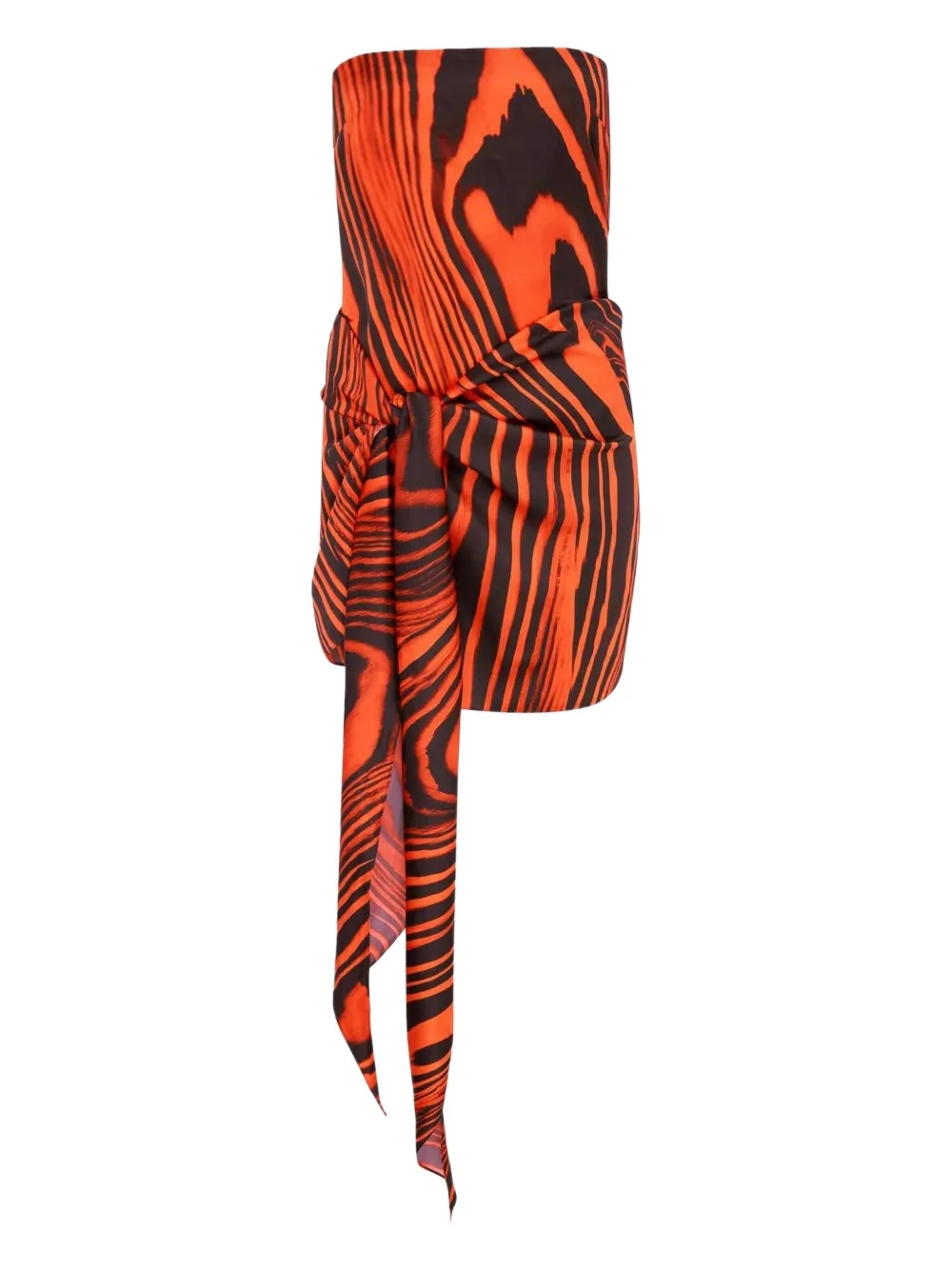 Платье мини с зебровым принтом и завязками David Koma, красный
Платье мини с зебровым принтом и завязками David Koma, красный
