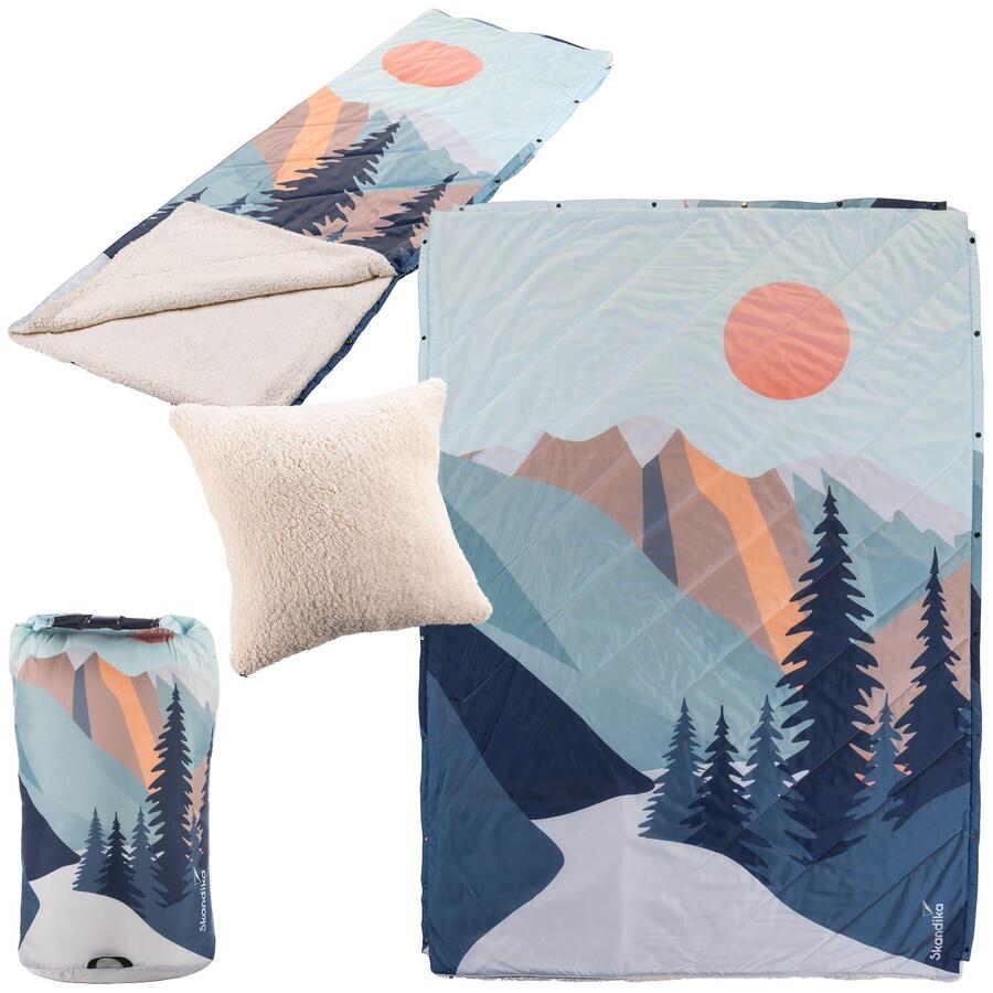 SKANDIKA Кемпинговое одеяло Liva - 4-в-1 одеяло для отдыха на природе - спальный мешок - подушка - водонепроницаемое
SKANDIKA Кемпинговое одеяло Liva - 4-в-1 одеяло для отдыха на природе - спальный мешок - подушка - водонепроницаемое