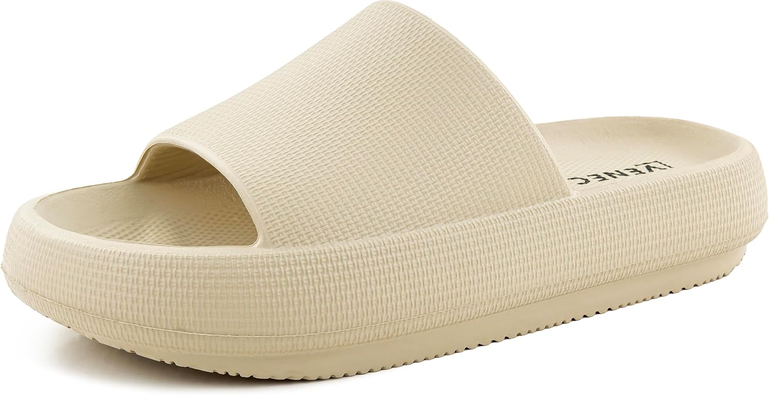 Домашние тапочки VENECORE Nube для женщин и мужчин, шлепанцы для душа, облачные тапочки, тапочки для ванной с мягкой толстой подошвой, пляжные сандалии, легкие нескользящие сандалии, бежевый
Домашние тапочки VENECORE Nube для женщин и мужчин, шлепанцы для душа, облачные тапочки, тапочки для ванной с мягкой толстой подошвой, пляжные сандалии, легкие нескользящие сандалии, бежевый