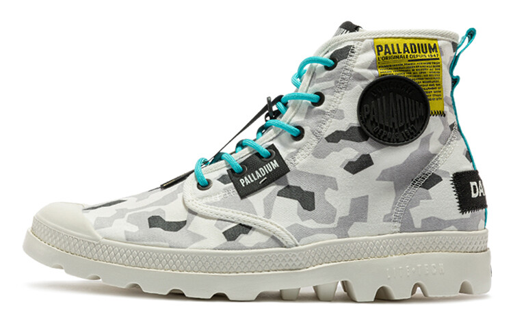 Pampa Canvas Shoes Unisex High-top Glacier Camouflage/Grey/Black/Yellow Palladium
Pampa Canvas Shoes Unisex High-top Glacier Camouflage/Grey/Black/Yellow Palladium