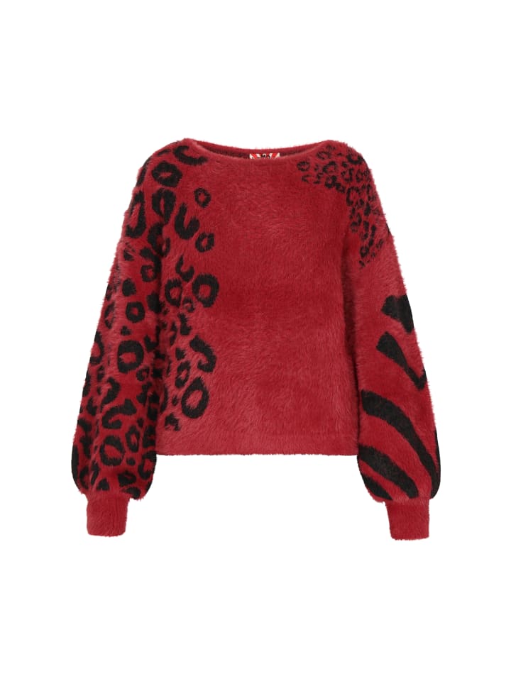 Женский свитер бордово-черного цвета myMo ROCKS
Женский свитер бордово-черного цвета myMo ROCKS