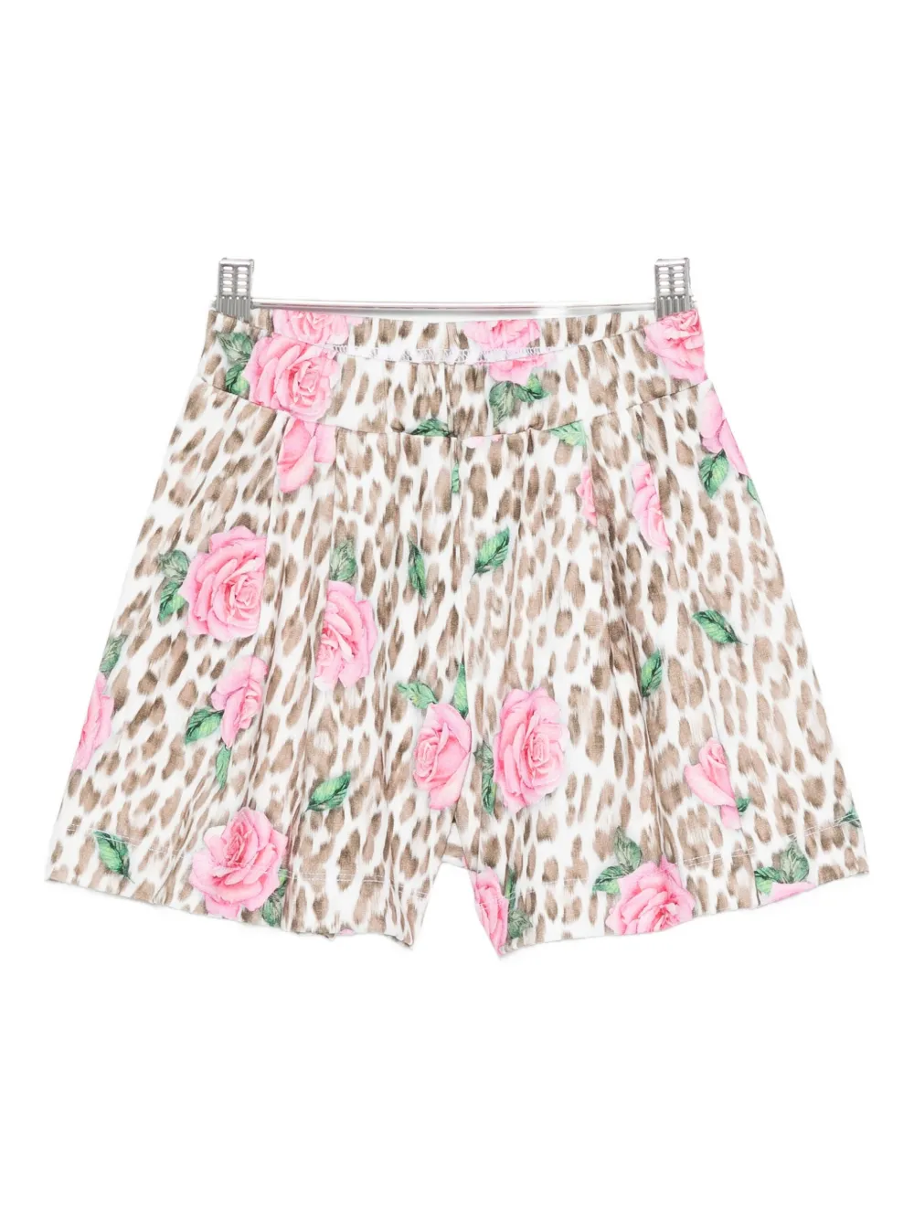 Плиссированные шорты с принтом роз Monnalisa, нейтральный
Плиссированные шорты с принтом роз Monnalisa, нейтральный