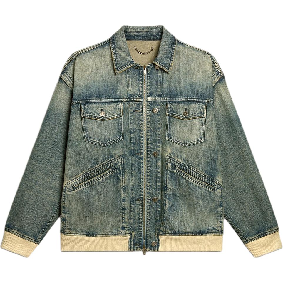 Golden Goose Джинсовая куртка на молнии, Blue
Golden Goose Джинсовая куртка на молнии, Blue