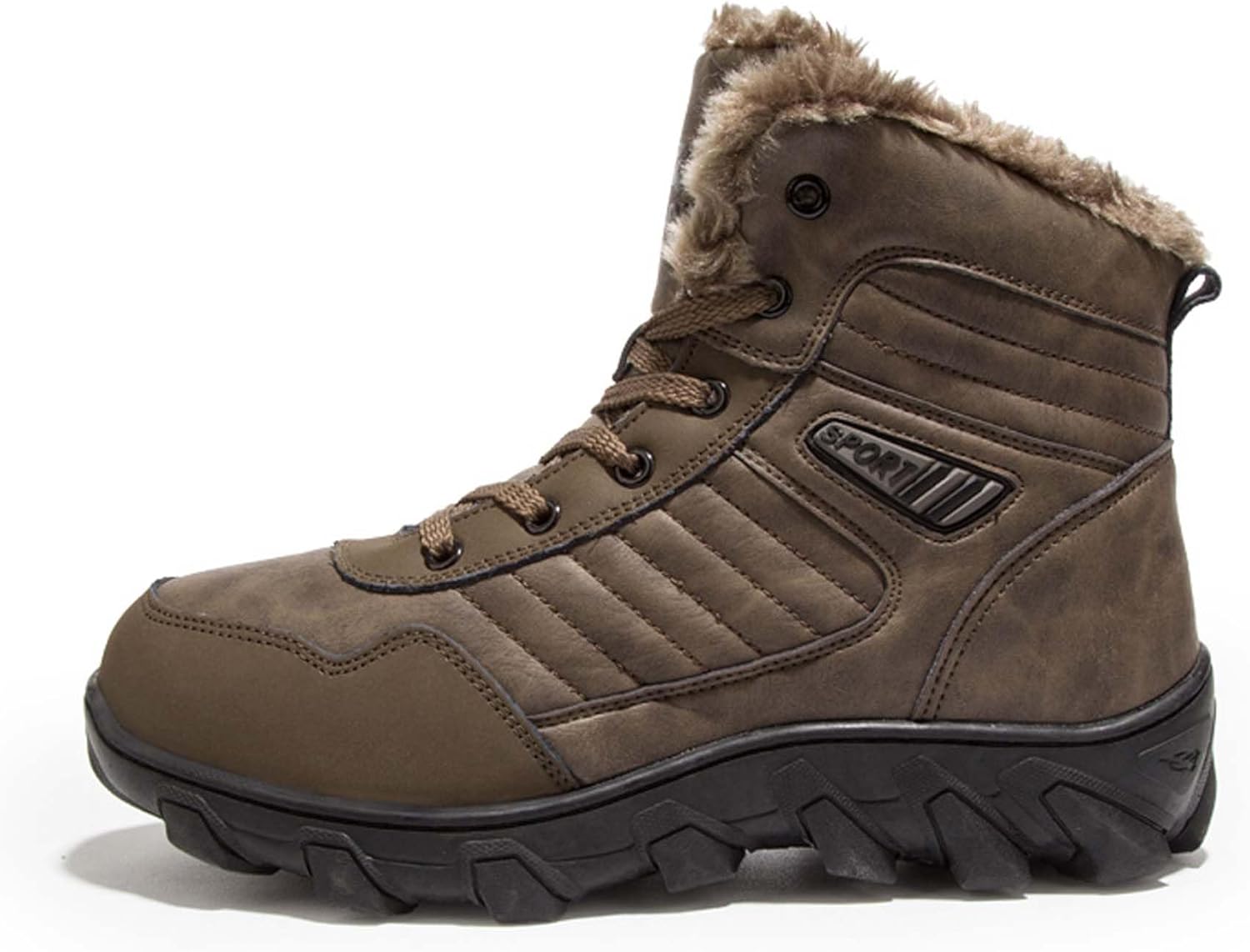 Зимние снеговые ботинки для мужчин, толстые и теплые хлопковые ботинки с добавлением флиса, походная обувь для улицы Generic, коричневый
Зимние снеговые ботинки для мужчин, толстые и теплые хлопковые ботинки с добавлением флиса, походная обувь для улицы Generic, коричневый