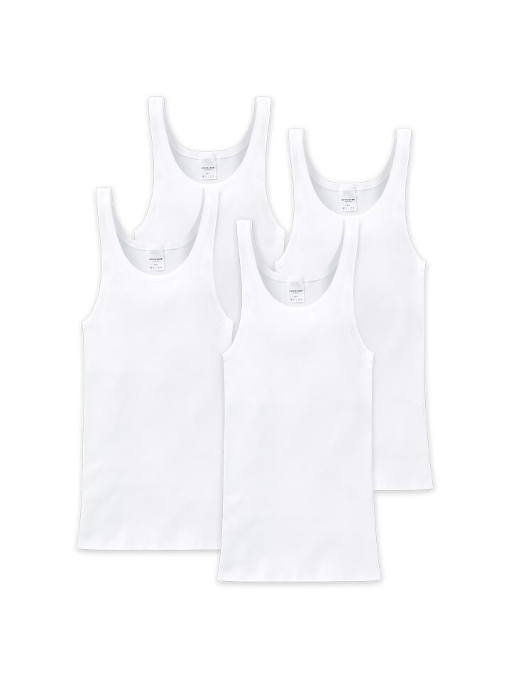 Майка Schiesser 4er Pack, белый
Майка Schiesser 4er Pack, белый