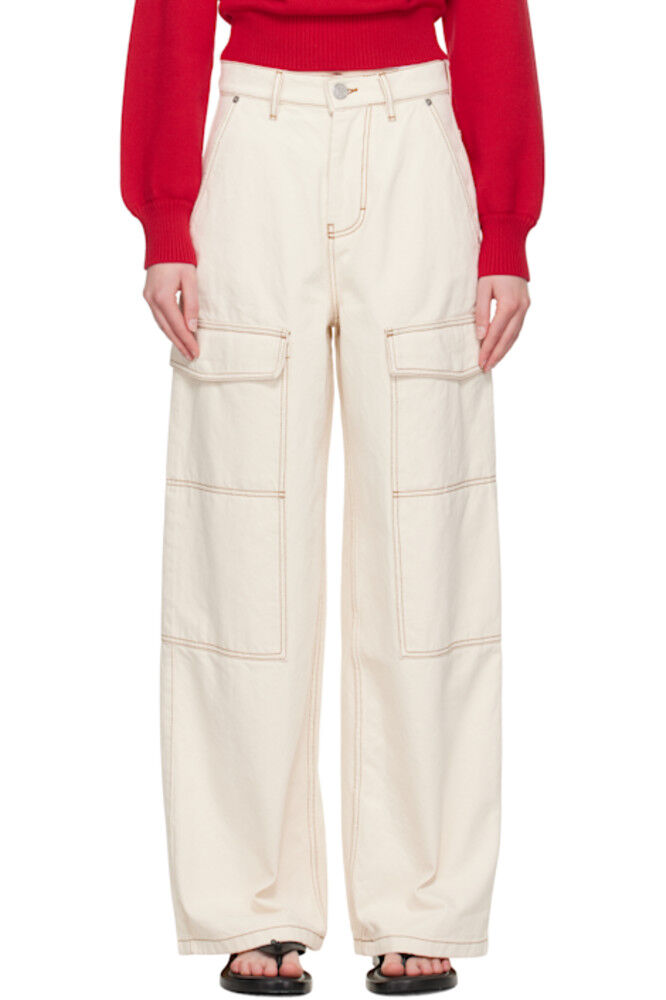 Бежевые хлопковые широкие джинсовые брюки-карго AMI Paris
Бежевые хлопковые широкие джинсовые брюки-карго AMI Paris