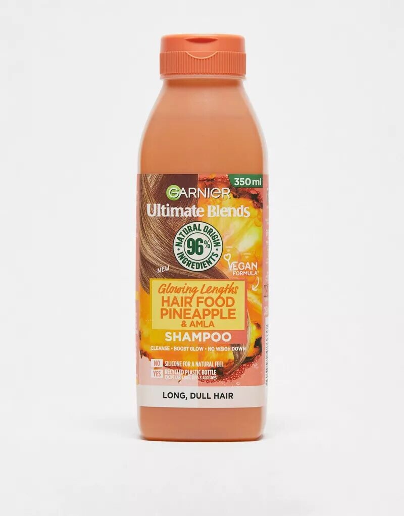 Garnier Ultimate Blends Glowing Long Hair Food Шампунь для тусклых волос с ананасом и амлой, 350 мл
Garnier Ultimate Blends Glowing Long Hair Food Шампунь для тусклых волос с ананасом и амлой, 350 мл