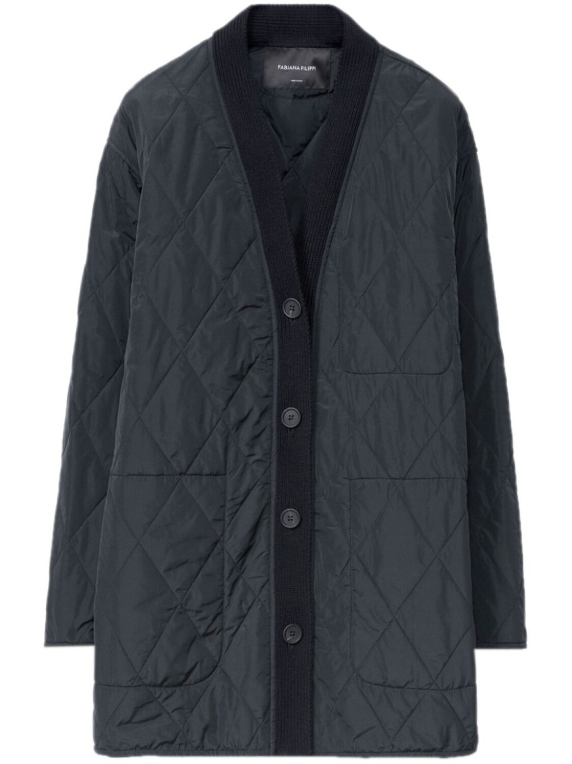 Куртка-рубашка из тафты Fabiana Filippi, черный
Куртка-рубашка из тафты Fabiana Filippi, черный