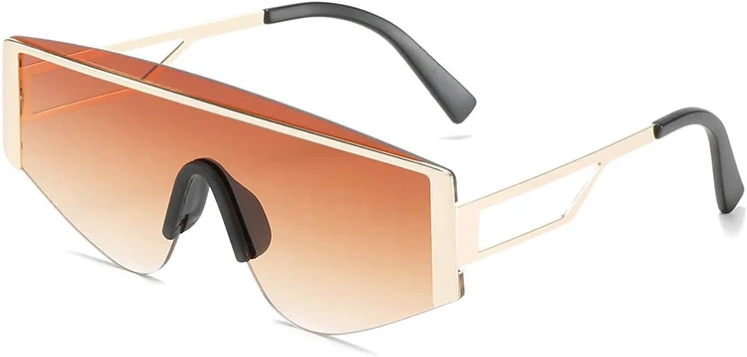 Модные ретро-солнцезащитные очки в цельной оправе для мужчин и женщин, роскошные металлические очки в стиле панк, для активного отдыха, велоспорта, защиты от УФ-излучения UV400 TKKTLLT, Gold Gradient Tea
Модные ретро-солнцезащитные очки в цельной оправе для мужчин и женщин, роскошные металлические очки в стиле панк, для активного отдыха, велоспорта, защиты от УФ-излучения UV400 TKKTLLT, Gold Gradient Tea