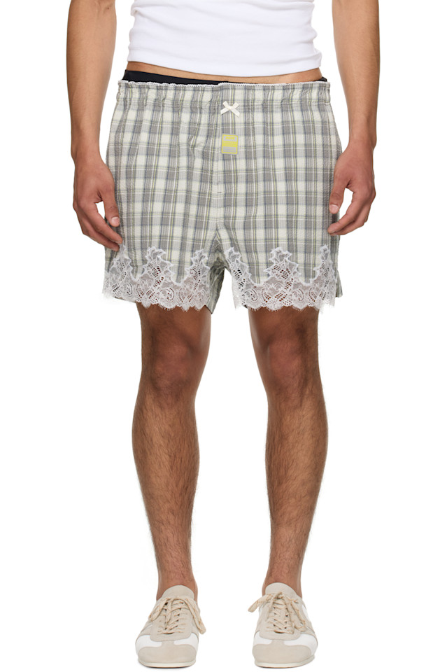 Эксклюзивные серые шорты-панталоны Ssense Martine Rose, серый
Эксклюзивные серые шорты-панталоны Ssense Martine Rose, серый