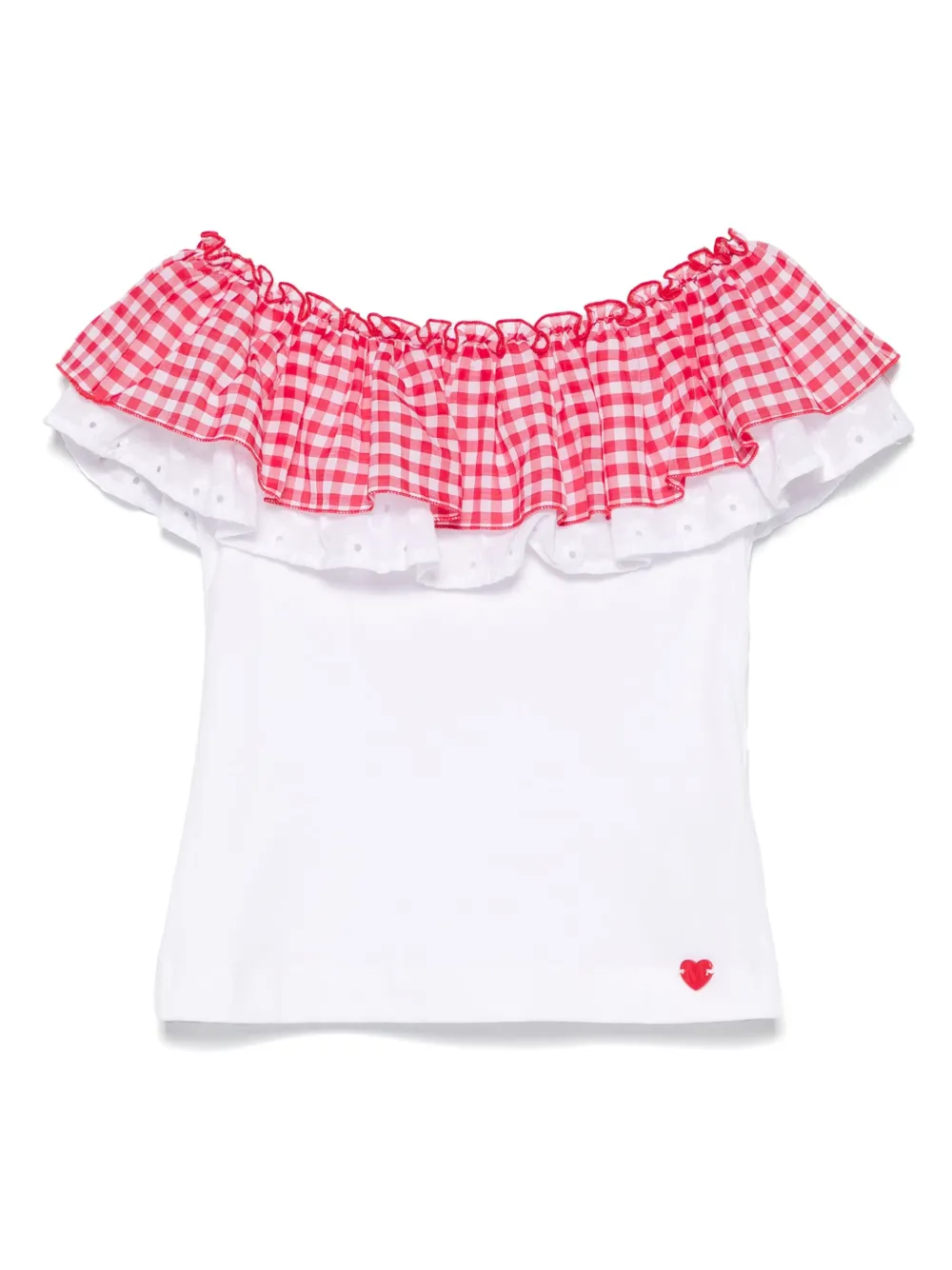 Топ с оборками Monnalisa, белый
Топ с оборками Monnalisa, белый