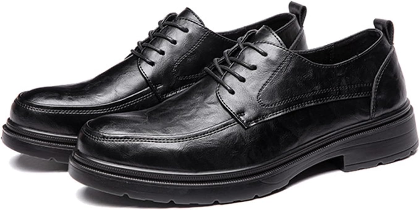 Мужские кожаные туфли оксфорды на массивном каблуке, ретро с круглым носком, с рифленой подошвой, противоскользящие, классические дерби на шнуровке для работы, досуга и вечерних мероприятий Fifilapin, черный
Мужские кожаные туфли оксфорды на массивном каблуке, ретро с круглым носком, с рифленой подошвой, противоскользящие, классические дерби на шнуровке для работы, досуга и вечерних мероприятий Fifilapin, черный