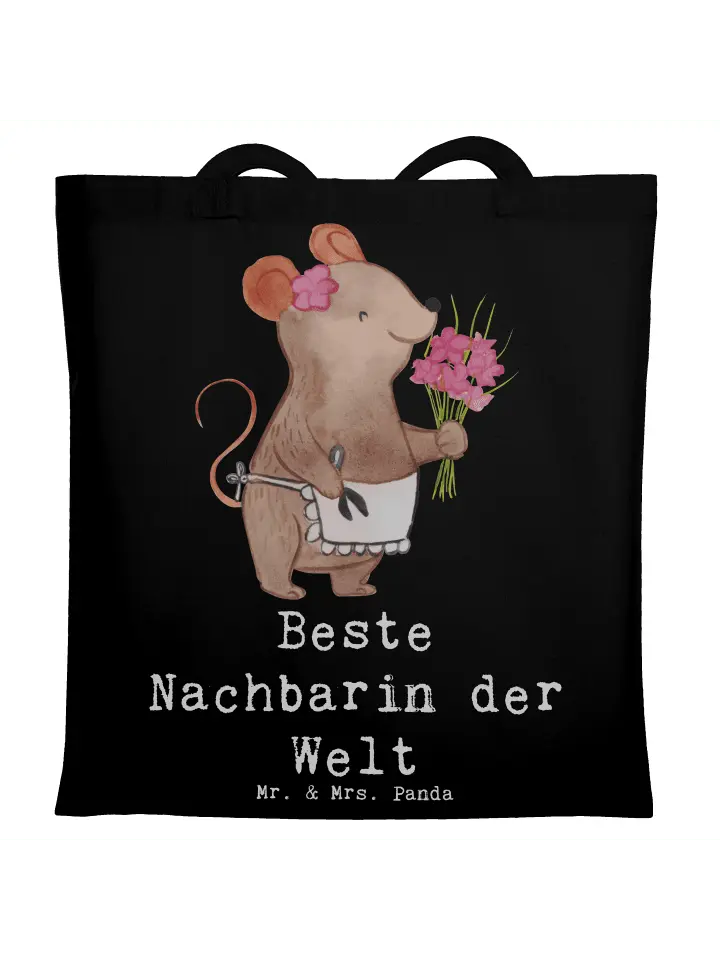 Сумка для переноски Mr & Mrs Panda Maus Beste Nachbarin der Welt, черный
Сумка для переноски Mr & Mrs Panda Maus Beste Nachbarin der Welt, черный