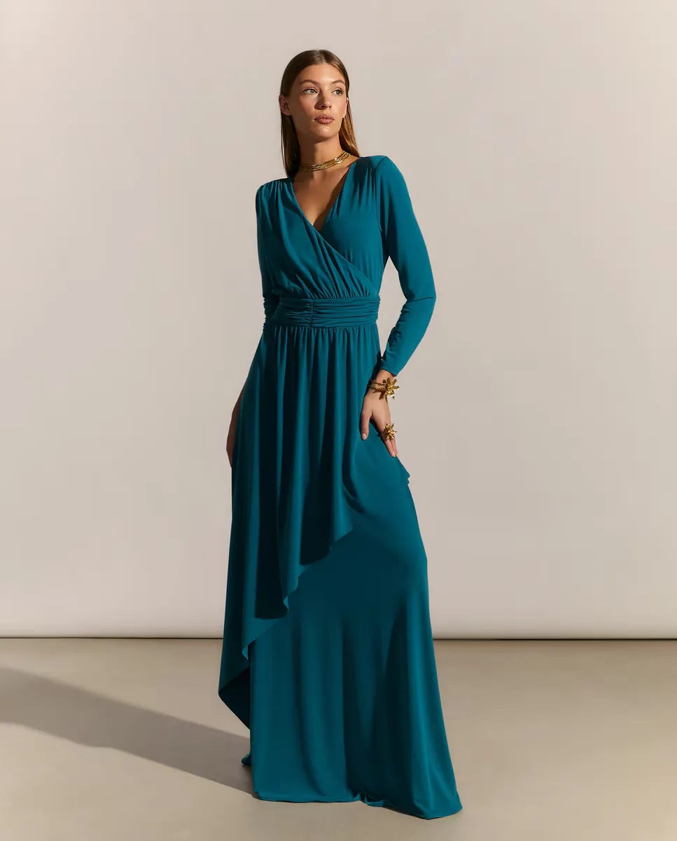 Длинное платье с V-образным вырезом Woman Fiesta El Corte Inglés, цвет 530 Verde Oscuro
Длинное платье с V-образным вырезом Woman Fiesta El Corte Inglés, цвет 530 Verde Oscuro