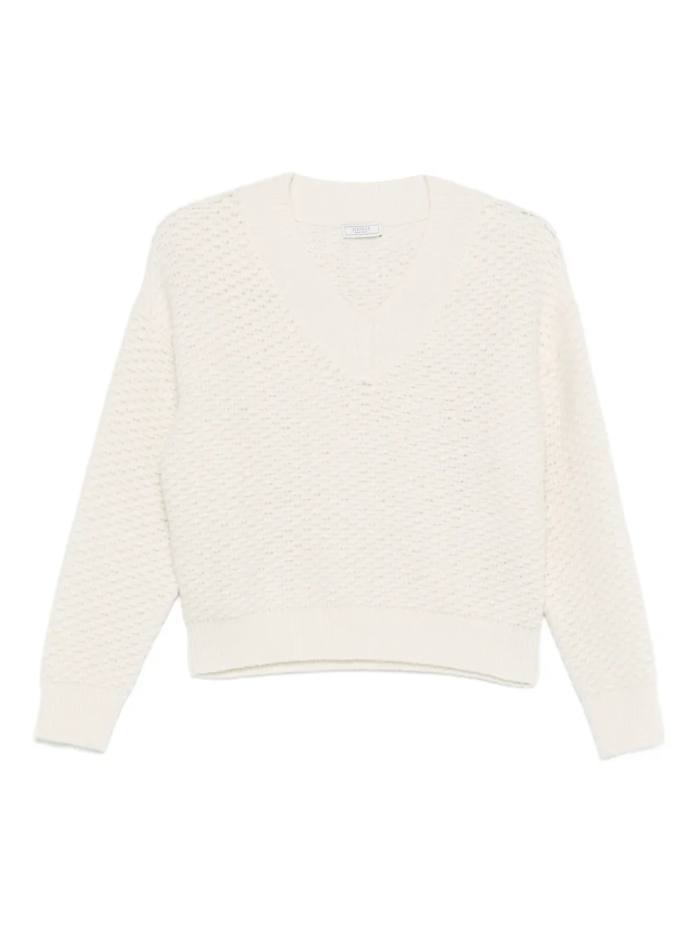 Фактурный свитер с V-образным вырезом Peserico, нейтральный
Фактурный свитер с V-образным вырезом Peserico, нейтральный