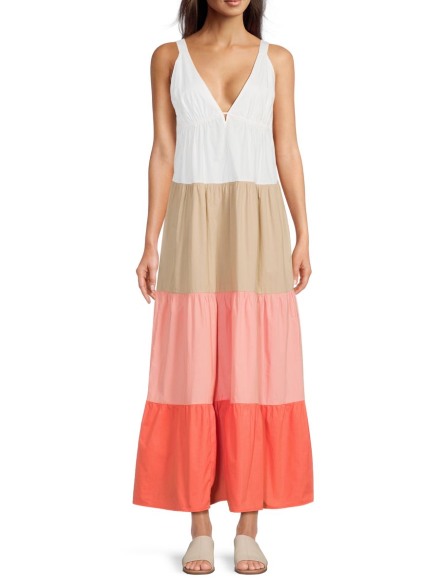 Многоярусное платье в стиле колорблок Area Stars, розовый
Многоярусное платье в стиле колорблок Area Stars, розовый