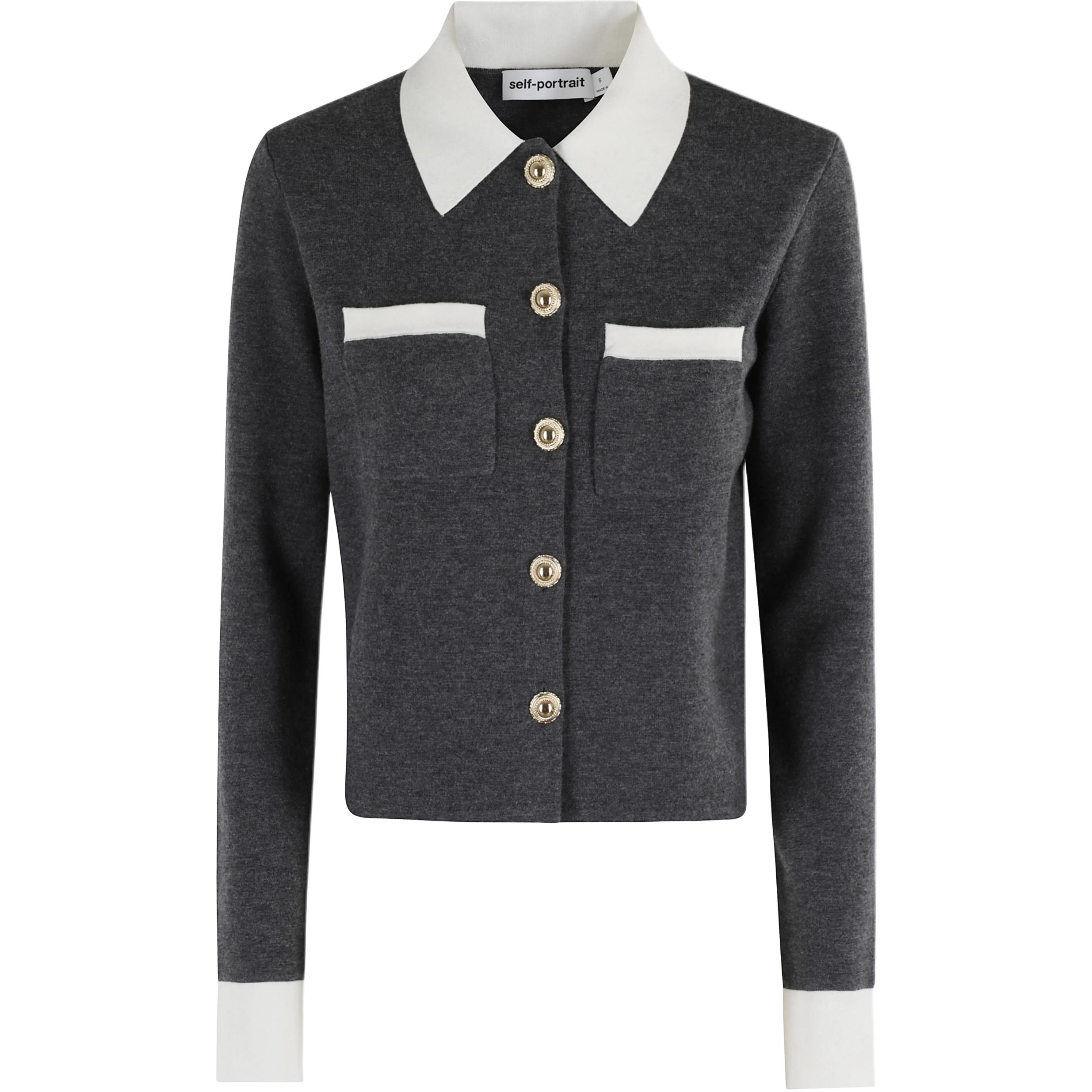 Кардиган из смеси кашемира Self-Portrait, серый
Кардиган из смеси кашемира Self-Portrait, серый
