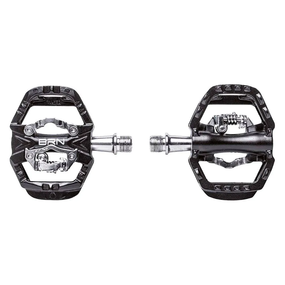 Педали Brn Gravel Dual Function, серебряный 
Педали Brn Gravel Dual Function, серебряный