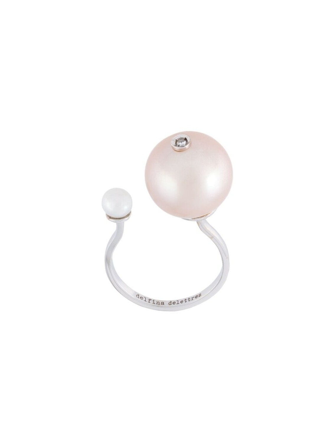 Кольцо Pearl Piercing из белого золота с бриллиантом Delfina Delettrez, металлик
Кольцо Pearl Piercing из белого золота с бриллиантом Delfina Delettrez, металлик