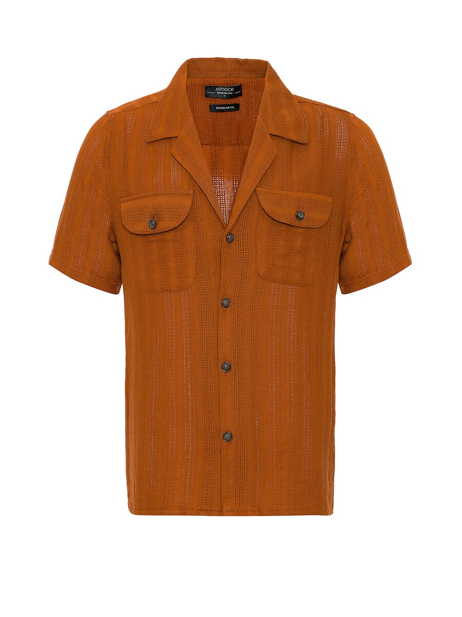 Рубашка на пуговицах классического кроя Antioch, коричневый 
Рубашка на пуговицах классического кроя Antioch, коричневый