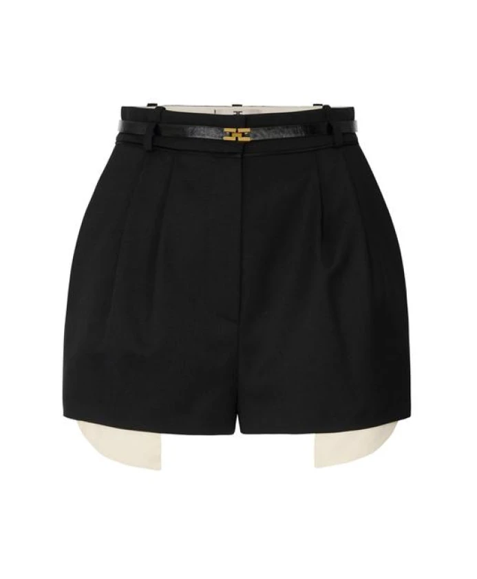Стильные шерстяные шорты с атласными деталями. Elisabetta Franchi, черный
Стильные шерстяные шорты с атласными деталями. Elisabetta Franchi, черный