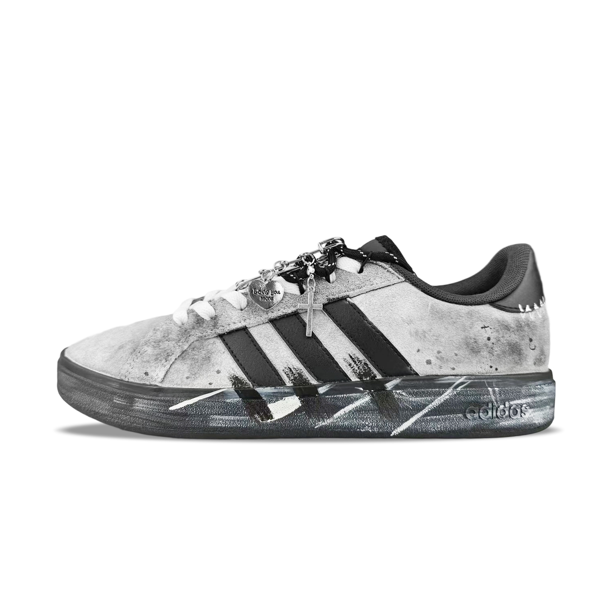 Adidas Гранд Корт Бейс 00s устойчивые к истиранию лоу-топ скейтборд кроссовки унисекс серый - серый, цвет Gray 
Adidas Гранд Корт Бейс 00s устойчивые к истиранию лоу-топ скейтборд кроссовки унисекс серый - серый, цвет Gray