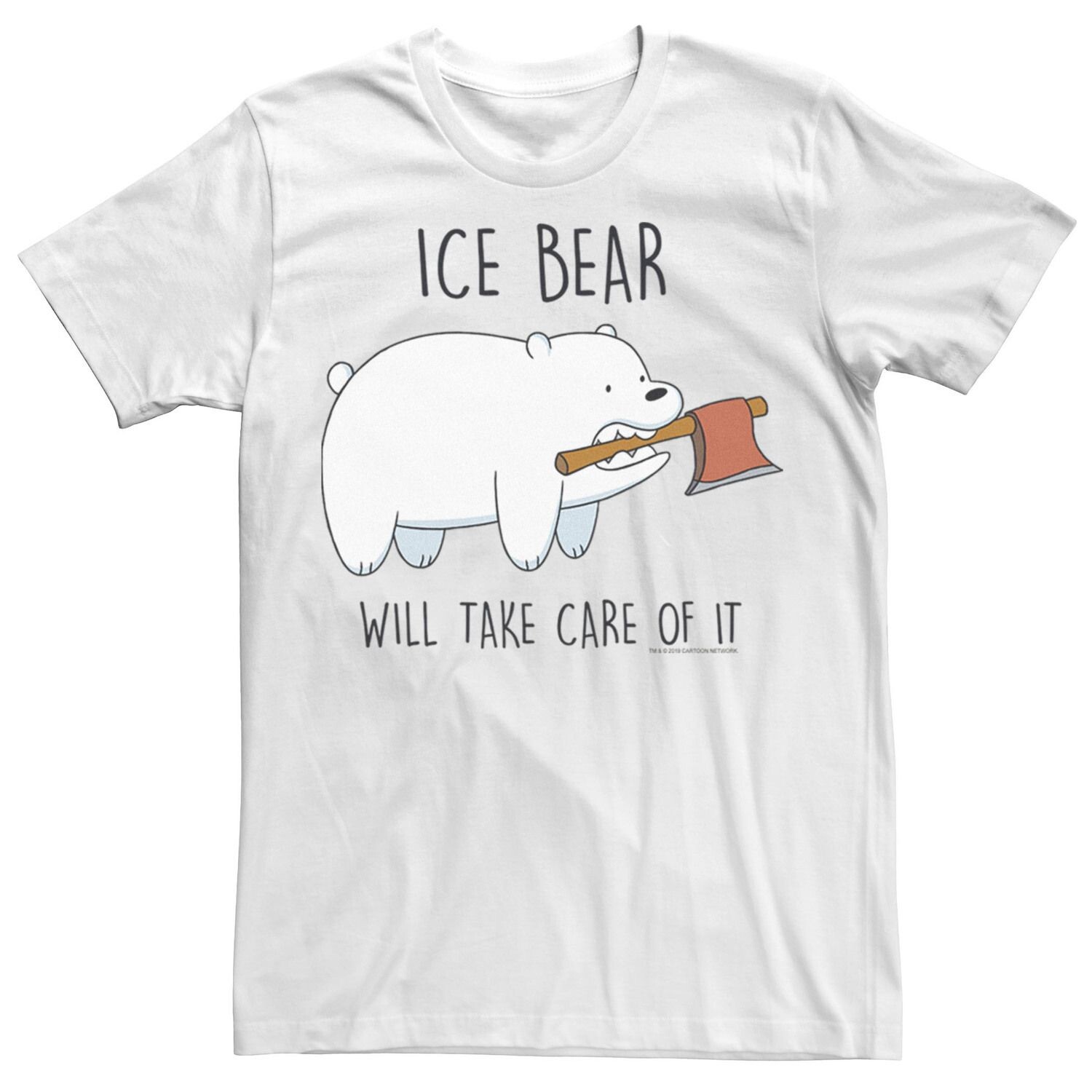 Мужская футболка с топором Cartoon Network We Bare Bears Ice Bear Take Care Of It Licensed Character, белый
Мужская футболка с топором Cartoon Network We Bare Bears Ice Bear Take Care Of It Licensed Character, белый