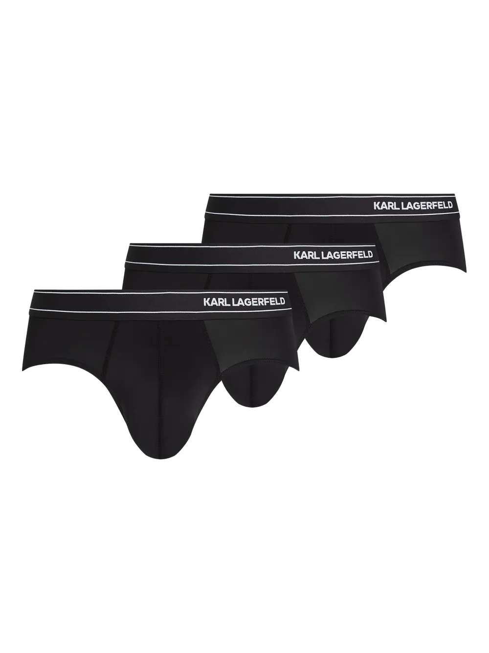 Комплект из трех трусов-брифов с логотипом KARL LAGERFELD, черный
Комплект из трех трусов-брифов с логотипом KARL LAGERFELD, черный