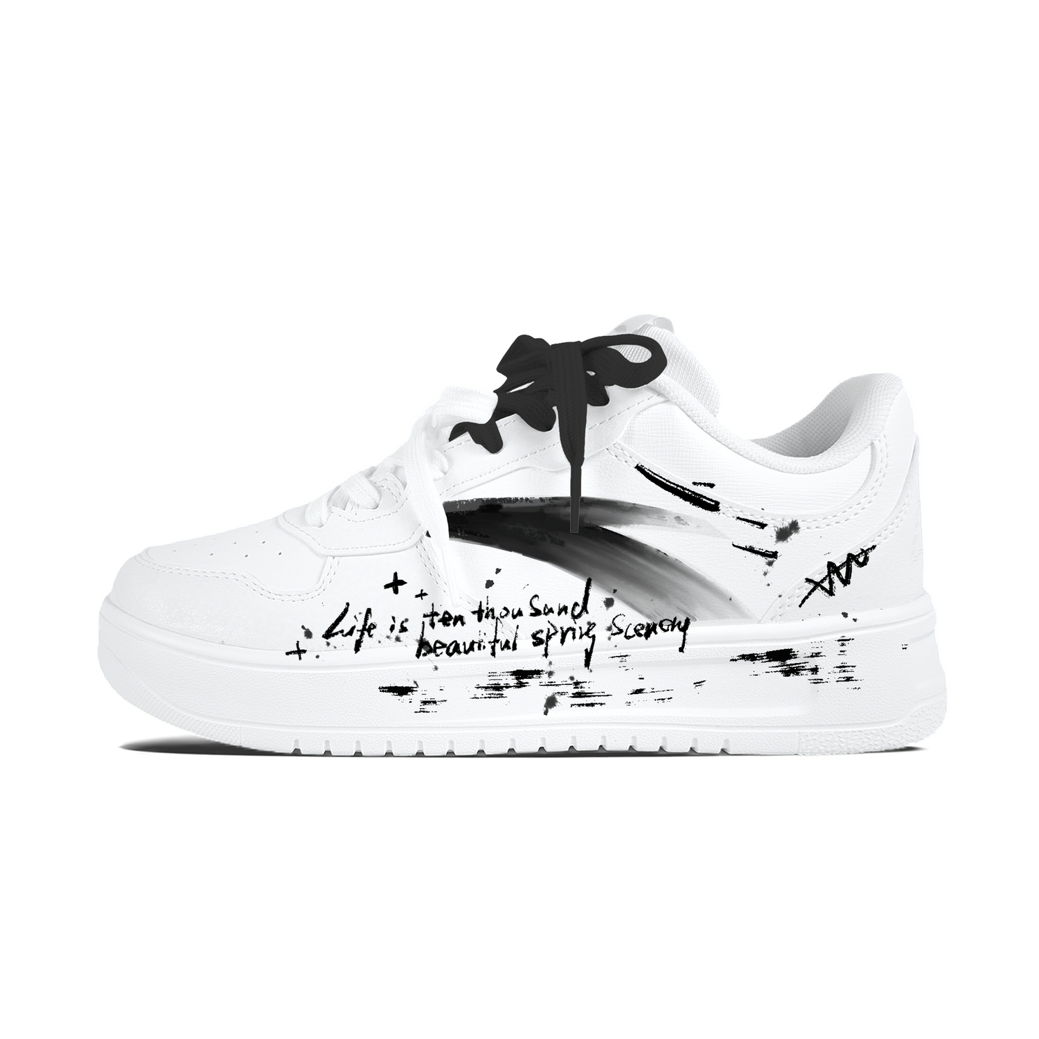 ANTA Легкие чернильные граффити кроссовки для скейтбординга Unisex с противоскользящей и износостойкой подошвой
ANTA Легкие чернильные граффити кроссовки для скейтбординга Unisex с противоскользящей и износостойкой подошвой