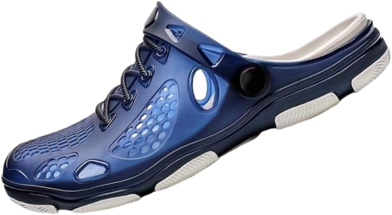 Мужские сандалии с открытым носком на плоской подошве, удобные, противоскользящие, дышащие, повседневные и быстро сохнущие, подходят для прогулок по пляжу на открытом воздухе, походов и других мероприятий Hoalox, синий
Мужские сандалии с открытым носком на плоской подошве, удобные, противоскользящие, дышащие, повседневные и быстро сохнущие, подходят для прогулок по пляжу на открытом воздухе, походов и других мероприятий Hoalox, синий