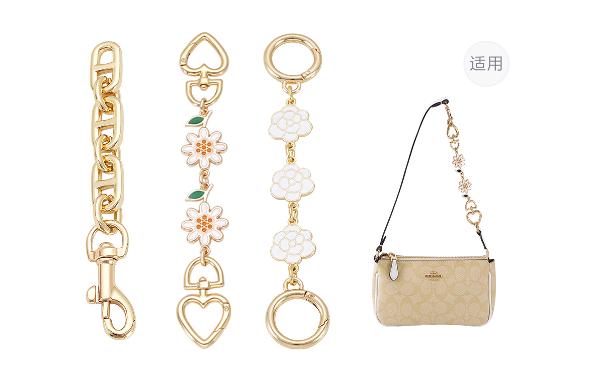 Lan Bao Fan Металлический ремешок для сумки из сплава модный женский золотистого оттенка, Gold-Tone Extender Chain (Pig Nose Chain+Small Daisy+Camellia)
Lan Bao Fan Металлический ремешок для сумки из сплава модный женский золотистого оттенка, Gold-Tone Extender Chain (Pig Nose Chain+Small Daisy+Camellia)
