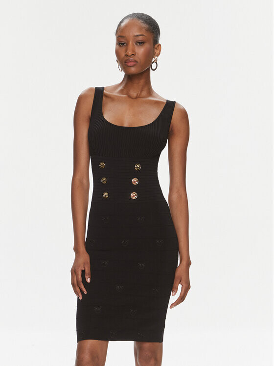 Трикотажное платье приталенного кроя Pinko, черный
Трикотажное платье приталенного кроя Pinko, черный