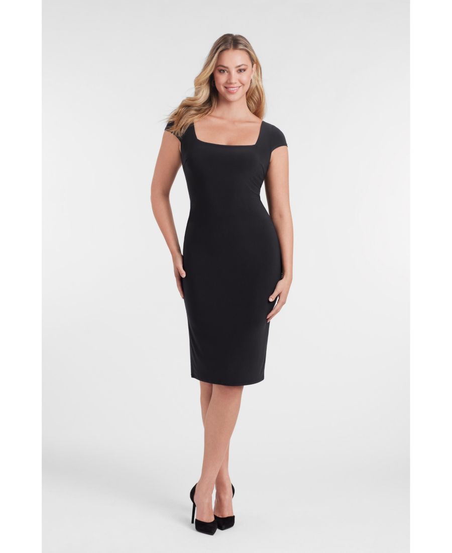 Женское корректирующее платье S3 с квадратным вырезом, короткими рукавами и однотонным силуэтом, миди S3 Apparel, Onyx black
Женское корректирующее платье S3 с квадратным вырезом, короткими рукавами и однотонным силуэтом, миди S3 Apparel, Onyx black