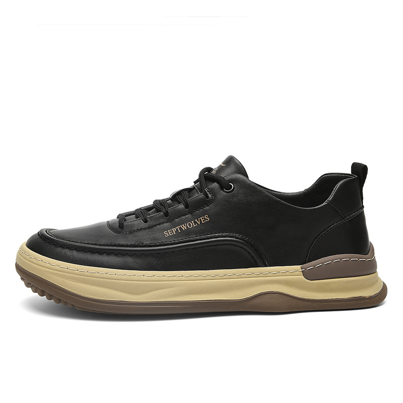 Балансирующие дышащие увеличивающие рост низкие скейтбордские туфли мужские черные SEPTWOLVES, коричневый (стандартный размер кожаной обуви)
Балансирующие дышащие увеличивающие рост низкие скейтбордские туфли мужские черные SEPTWOLVES, коричневый (стандартный размер кожаной обуви)