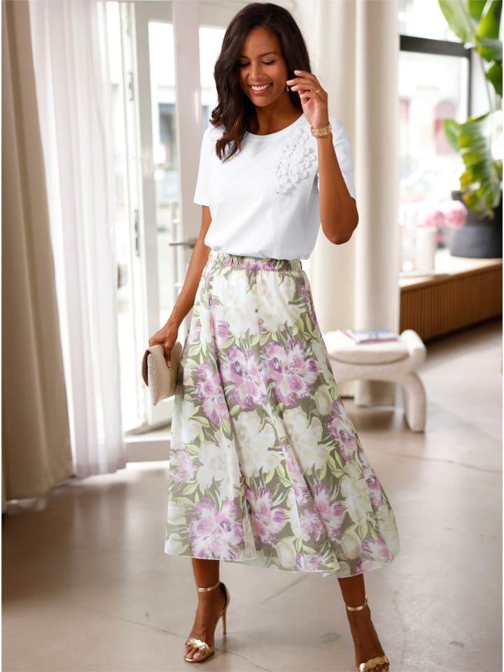 Юбка с фисташковым и орхидейным принтом WITT WEIDEN
Юбка с фисташковым и орхидейным принтом WITT WEIDEN