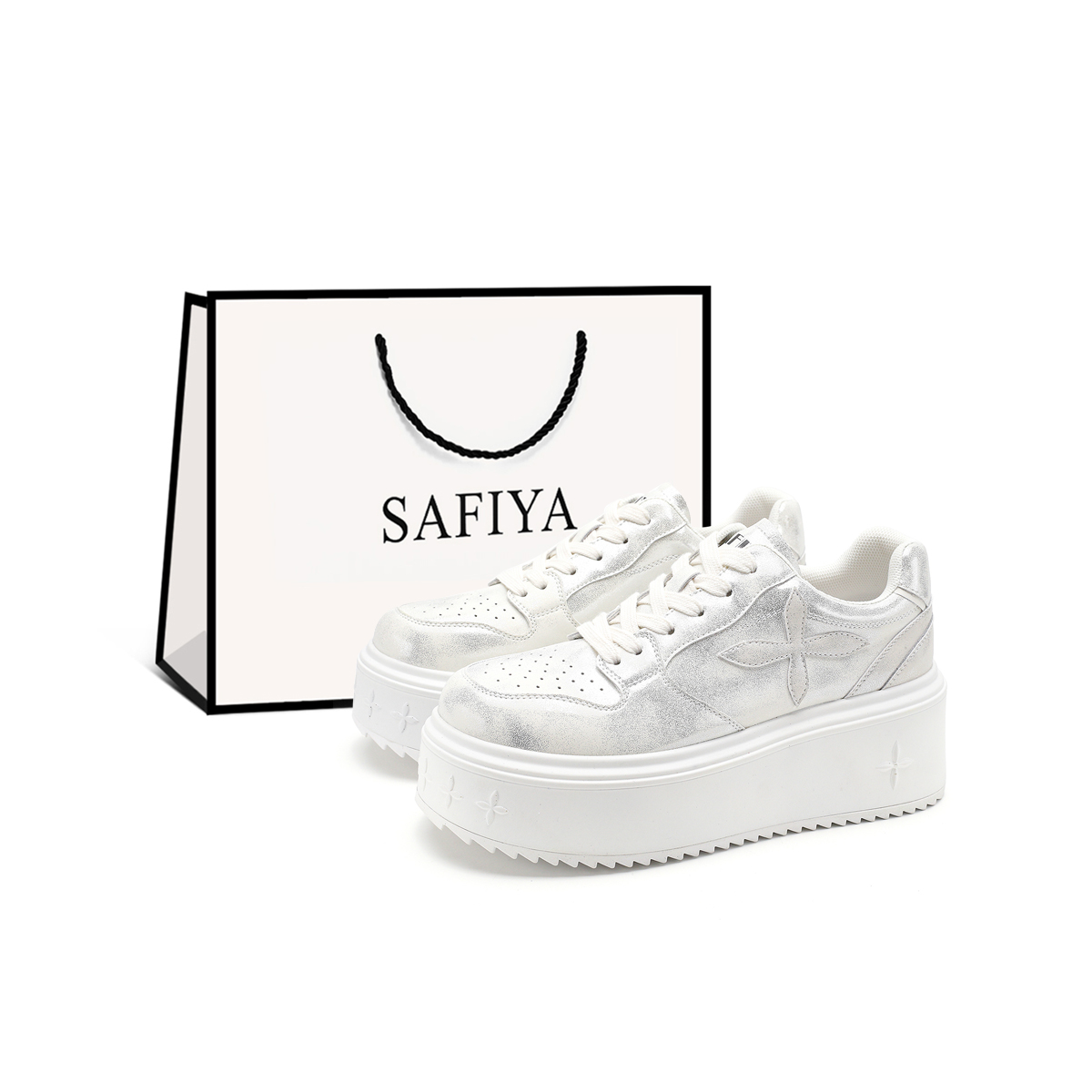 Низкие кеды для скейтбординга унисекс SAFIYA, wipe серебряный (белый shopping bag)
Низкие кеды для скейтбординга унисекс SAFIYA, wipe серебряный (белый shopping bag)