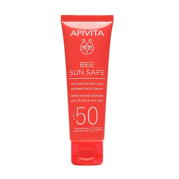 Солнцезащитный крем против старения и пятен Bee Sun Safe Crema Spf50 Apivita, 50 ml
Солнцезащитный крем против старения и пятен Bee Sun Safe Crema Spf50 Apivita, 50 ml