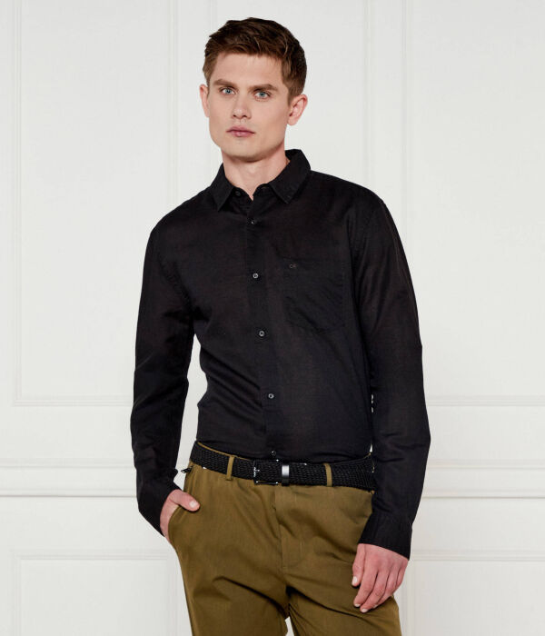 Льняная рубашка Regular fit Calvin Klein, черный
Льняная рубашка Regular fit Calvin Klein, черный