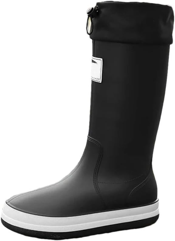Мужские и женские высокие дождевые сапоги водонепроницаемые с противоскользящей подошвой для работы в саду и повседневной носки Generic, черный
Мужские и женские высокие дождевые сапоги водонепроницаемые с противоскользящей подошвой для работы в саду и повседневной носки Generic, черный