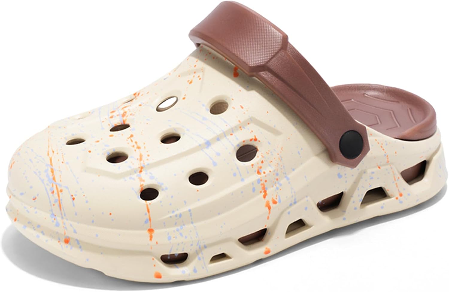 Унисекс сабо с рисунком брызг, для мужчин и женщин, легкие, из EVA, быстро сохнущие, на плоской подошве, с круглым носком, дышащие с перфорированными отверстиями, повседневные домашние тапочки для пляжа, бассейна, дома, сада и улицы Psieicwm, ко...
Унисекс сабо с рисунком брызг, для мужчин и женщин, легкие, из EVA, быстро сохнущие, на плоской подошве, с круглым носком, дышащие с перфорированными отверстиями, повседневные домашние тапочки для пляжа, бассейна, дома, сада и улицы Psieicwm, ко...