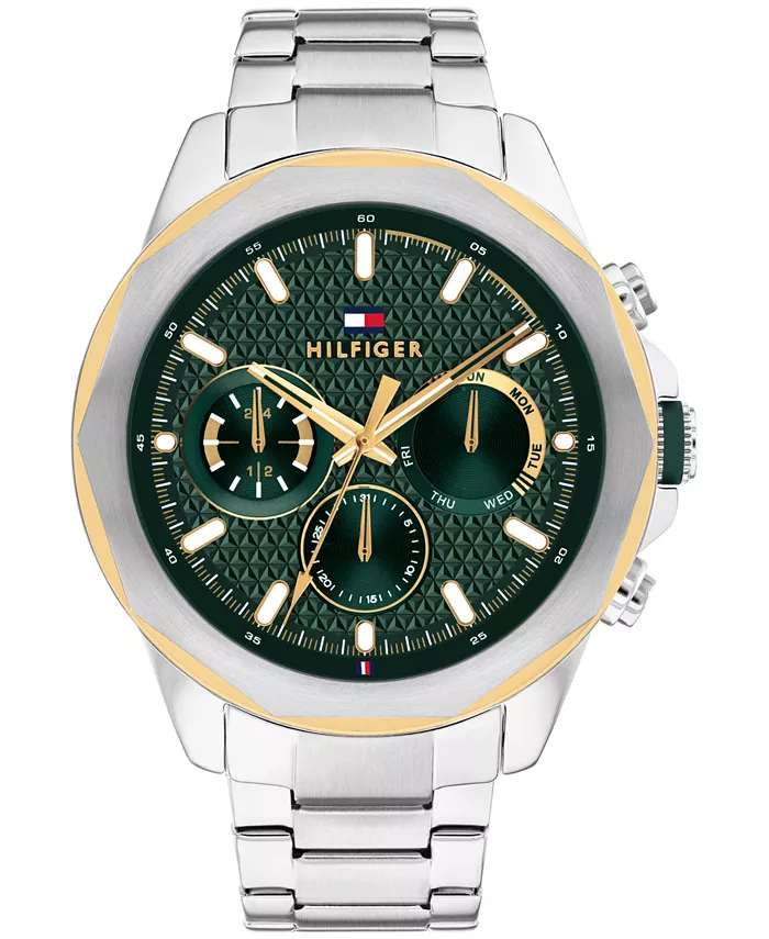 Мужские многофункциональные наручные часы из нержавеющей стали серебристого цвета, 46 мм Tommy Hilfiger, Серебристый, Мужские многофункциональные наручные часы из нержавеющей стали серебристого цвета, 46 мм Tommy Hilfiger
Мужские многофункциональные наручные часы из нержавеющей стали серебристого цвета, 46 мм Tommy Hilfiger, Серебристый, Мужские многофункциональные наручные часы из нержавеющей стали серебристого цвета, 46 мм Tommy Hilfiger