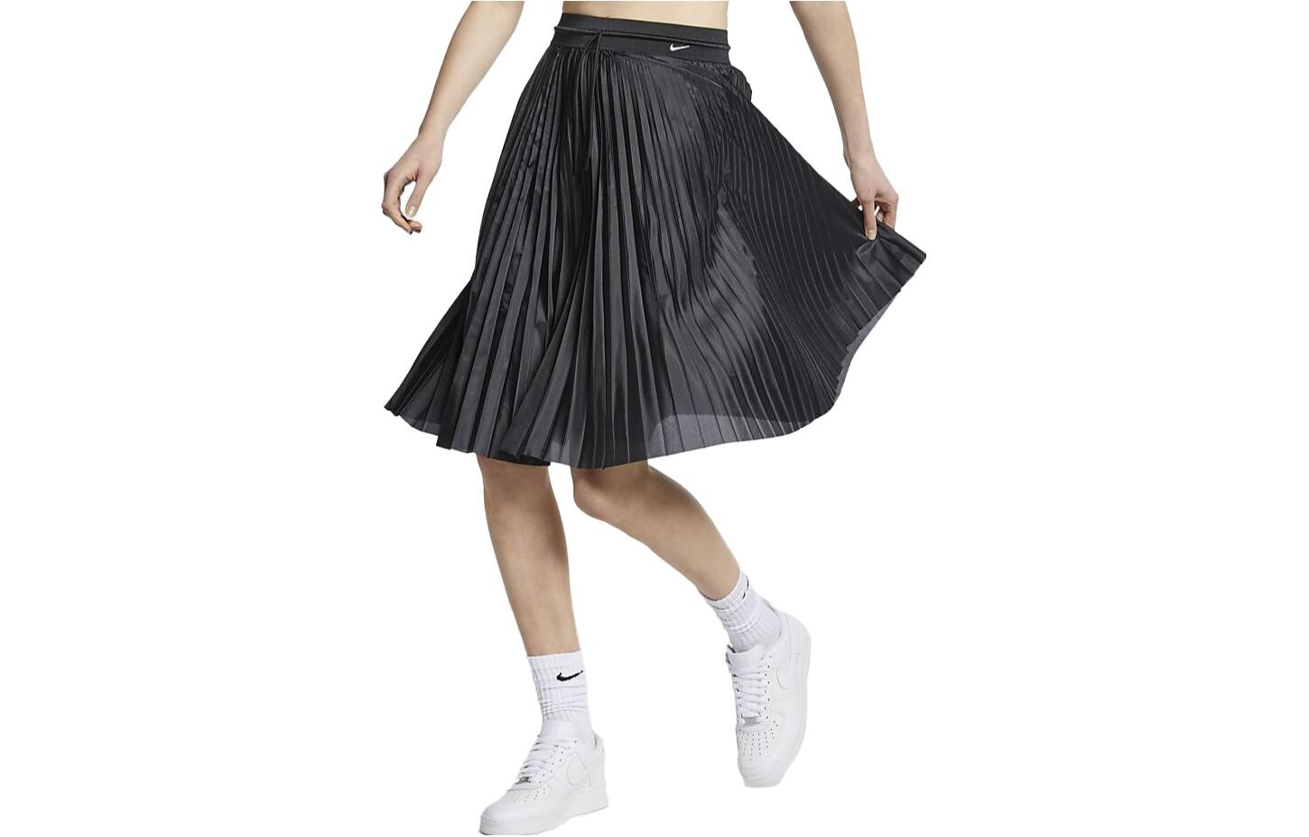 Женская плиссированная юбка с оборками, черная Nike
Женская плиссированная юбка с оборками, черная Nike