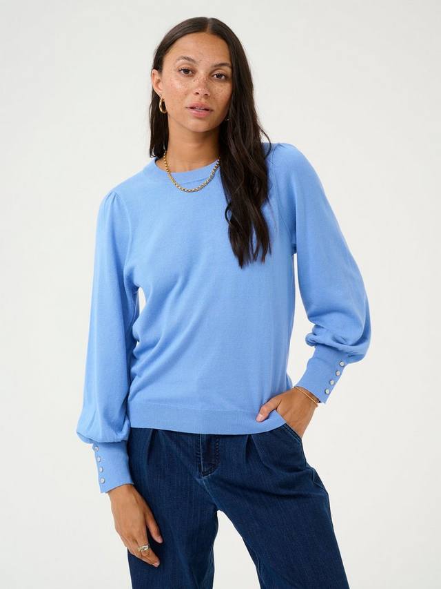 Кнопка лиза джемпер манжеты KAFFE, синий 
Кнопка лиза джемпер манжеты KAFFE, синий