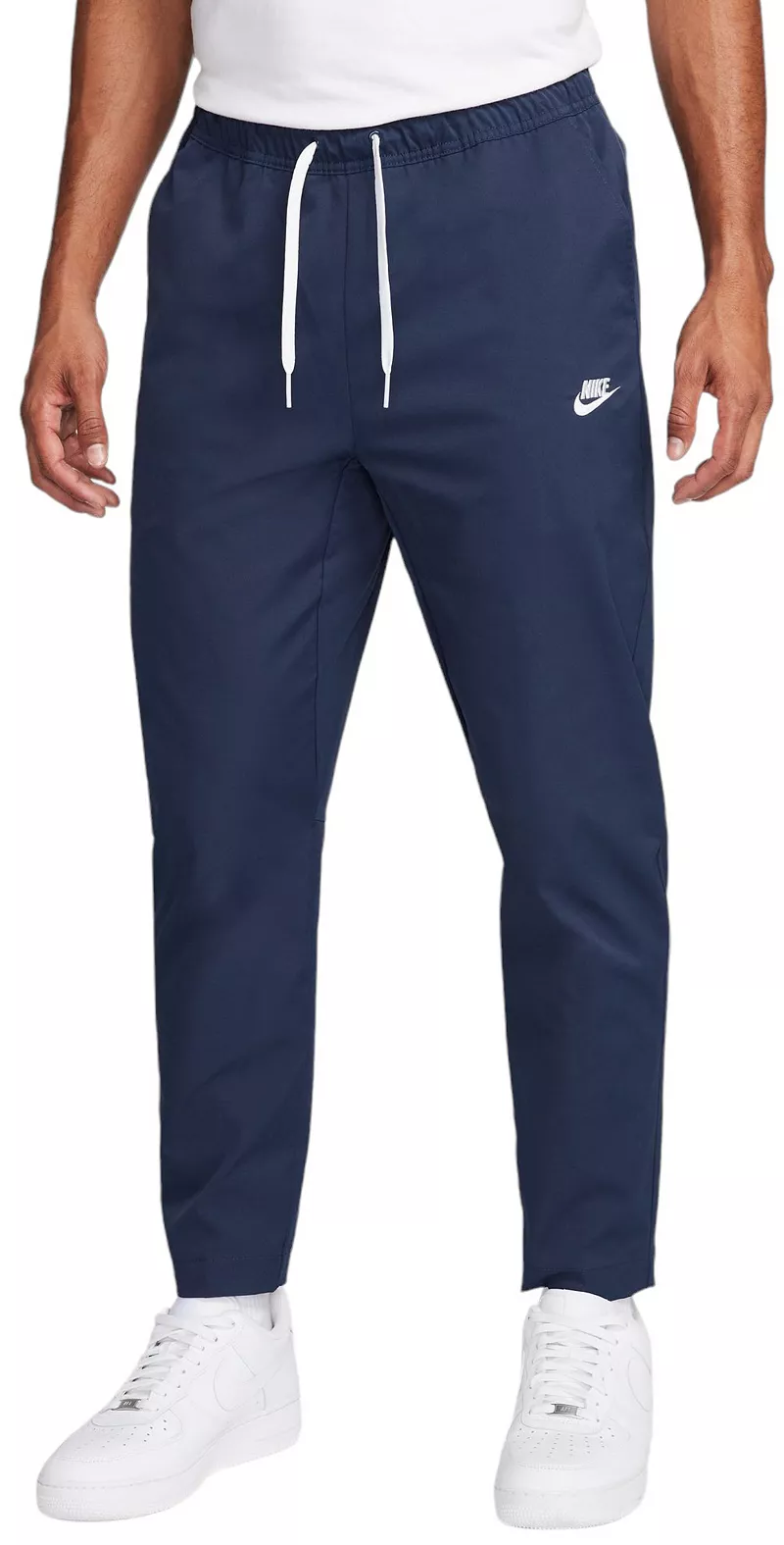 Мужские тканые зауженные брюки Nike Club, цвет Midnight Navy
Мужские тканые зауженные брюки Nike Club, цвет Midnight Navy