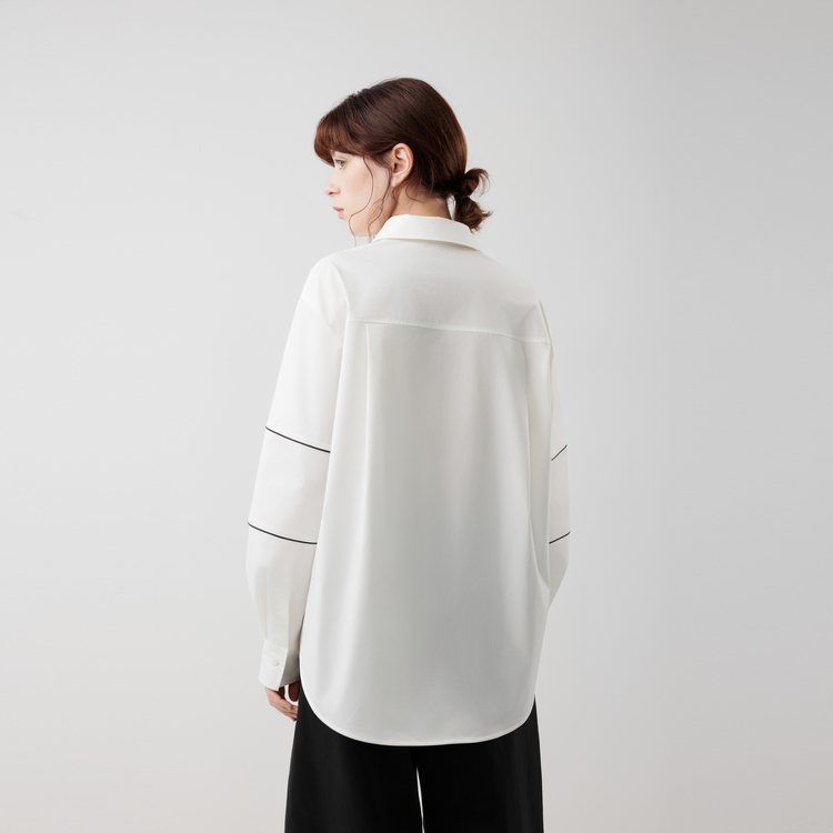 ELLE Рубашка Women's White Lapel Moderate
ELLE Рубашка Women's White Lapel Moderate