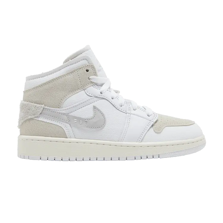 Кроссовки Air Jordan Air Jordan 1 Mid SE Craft GS 'Inside Out - White Sail', белый
Кроссовки Air Jordan Air Jordan 1 Mid SE Craft GS 'Inside Out - White Sail', белый